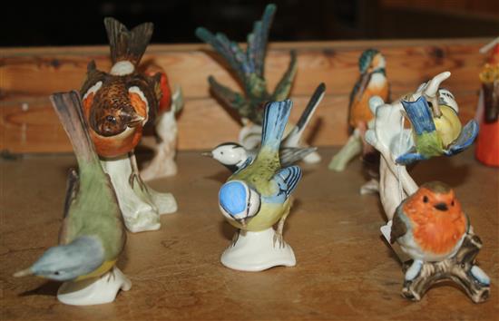 Collection Goebel bird figures